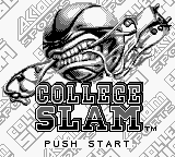 College Slam title screen for GameBoy